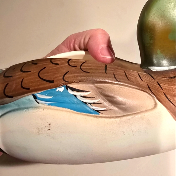 Vintage Mallard Duck Planter RB Made in Japan - Picture 6 of 7